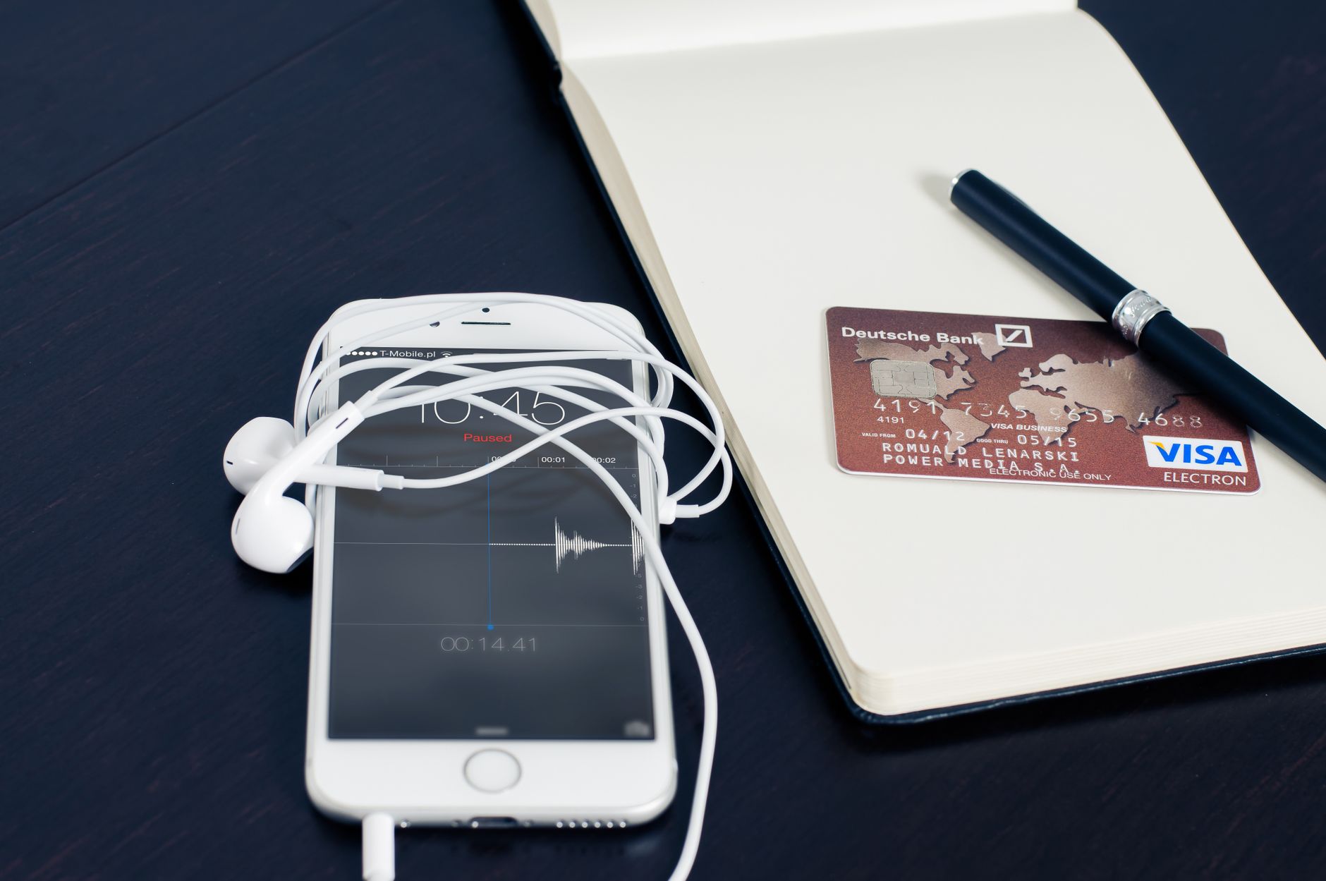 Smartphone with credit card for online loan application Canada