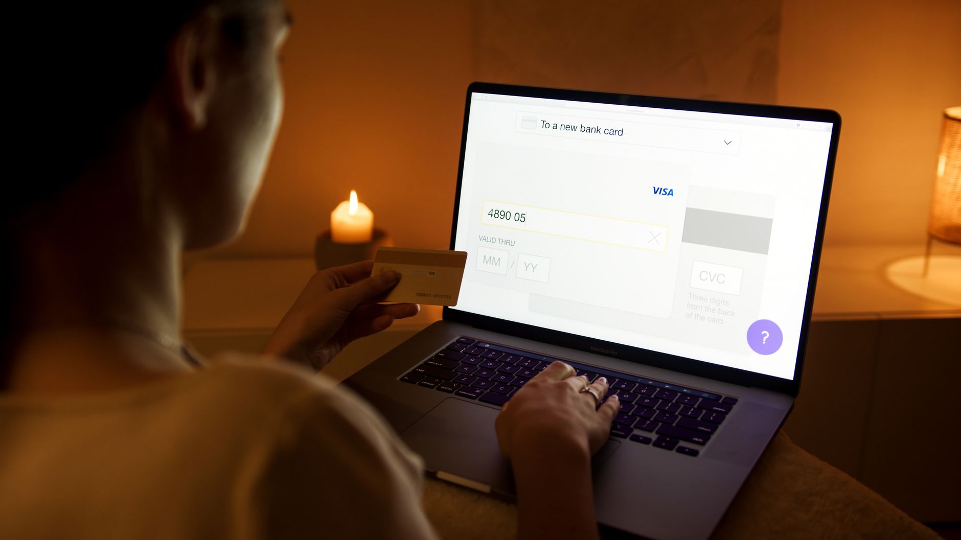 Woman making secure online payment - no credit check loans Canada guide